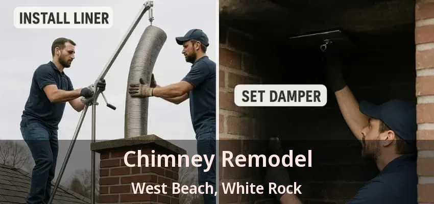 Chimney Remodel West Beach, White Rock - BC