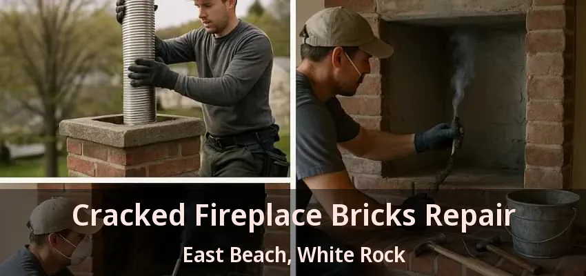 Cracked Fireplace Bricks Repair East Beach, White Rock - BC