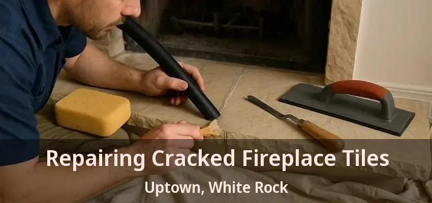 Repairing Cracked Fireplace Tiles Uptown, White Rock - BC